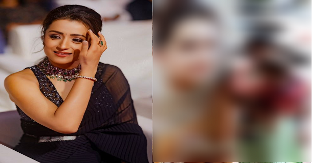 a baby kid kissing trisha poster video getting viral on social media