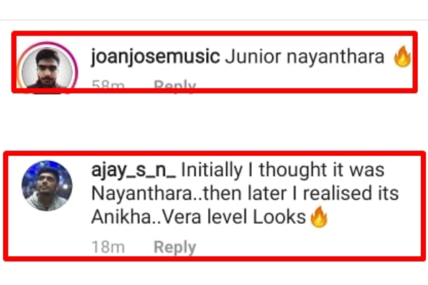 anikha recent photos resembles nayanthara look netizens comment