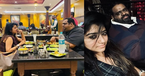 mahalakshmi shared dinner photos with ravinder mentioning him as special man