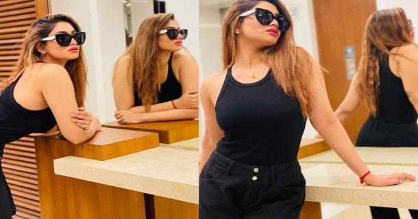 shivani narayanan hot photos in black glamour dress viral