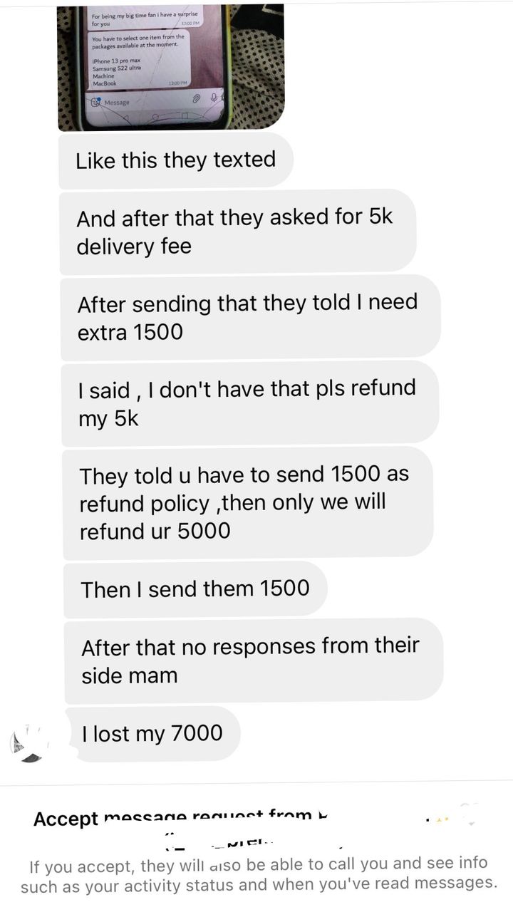 stranger spam using ammu abirami name shocking video posted by her warning fans