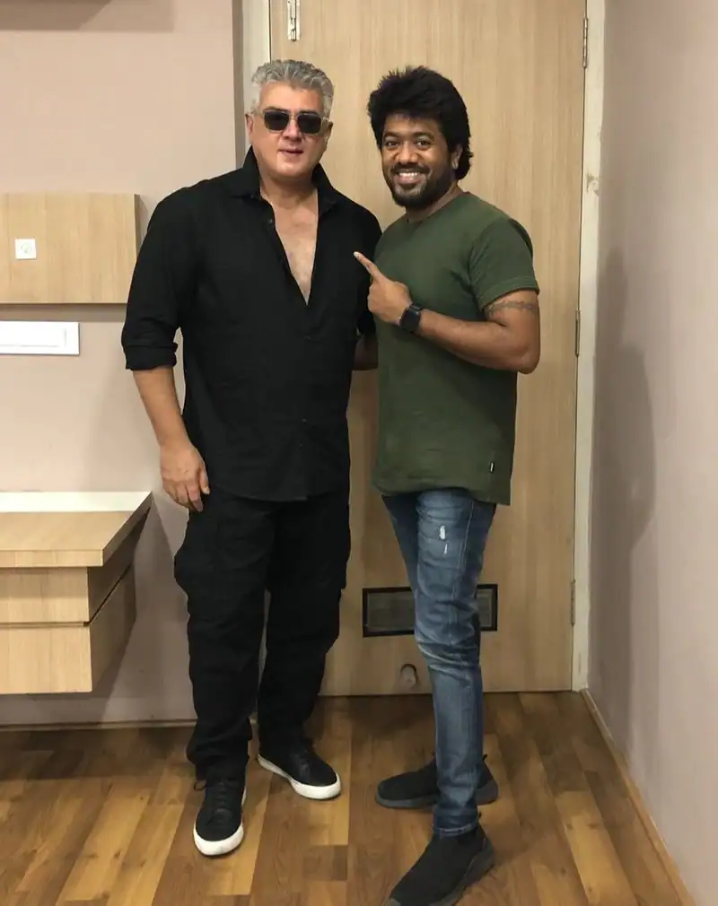 ajith new look after thunivu movie get up getting viral on social media