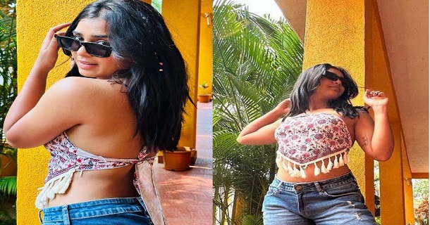 gouri kishan hot photos in glamour short dress getting viral on social media