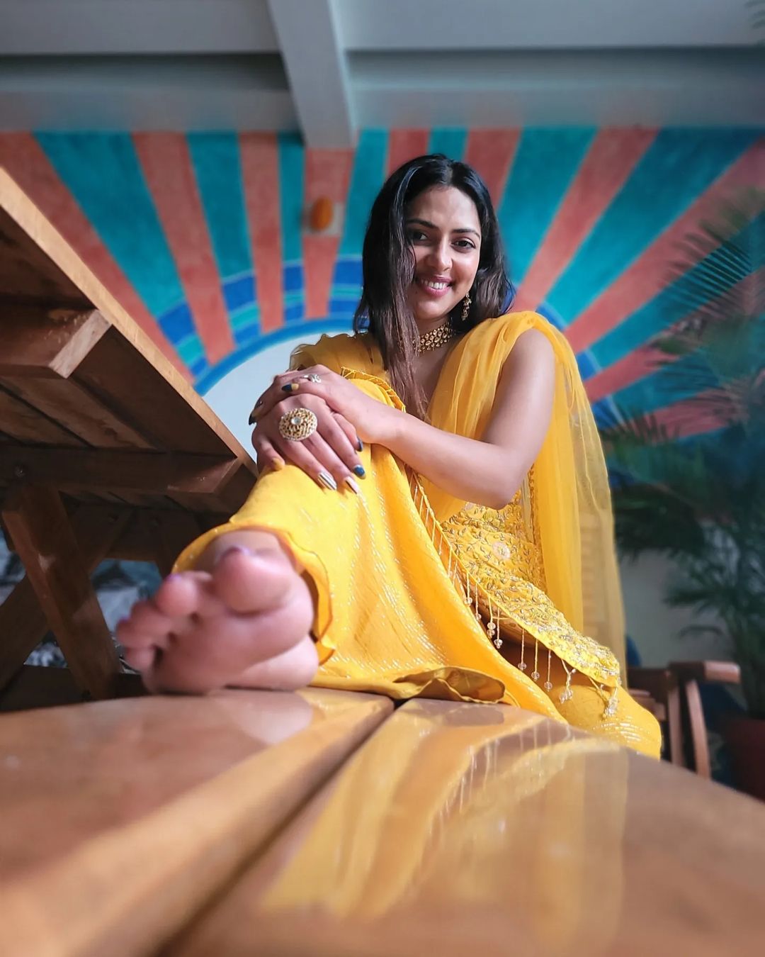 amala paul hot photos in tight chudithar dress getting viral on social media