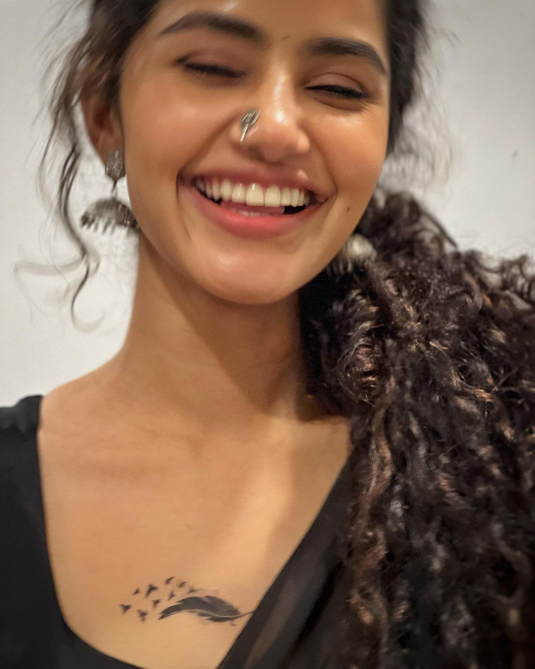 anuapama parameswaran hot tattoo showing photo viral on social media