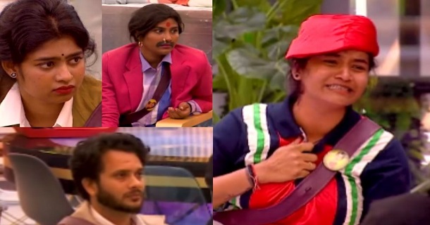 dhanalakshmi acting by crying melted co contestants in biggboss house video viral