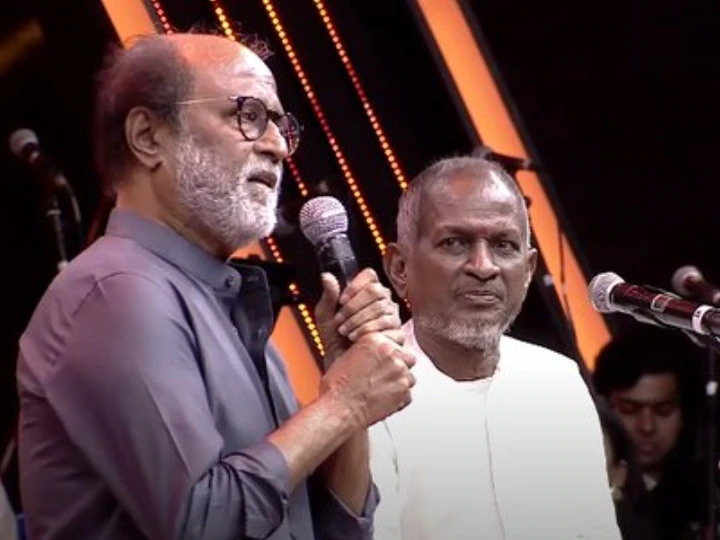 rajinikanth about valli movie music nose cut ilayaraja on stage video getting viral on social media