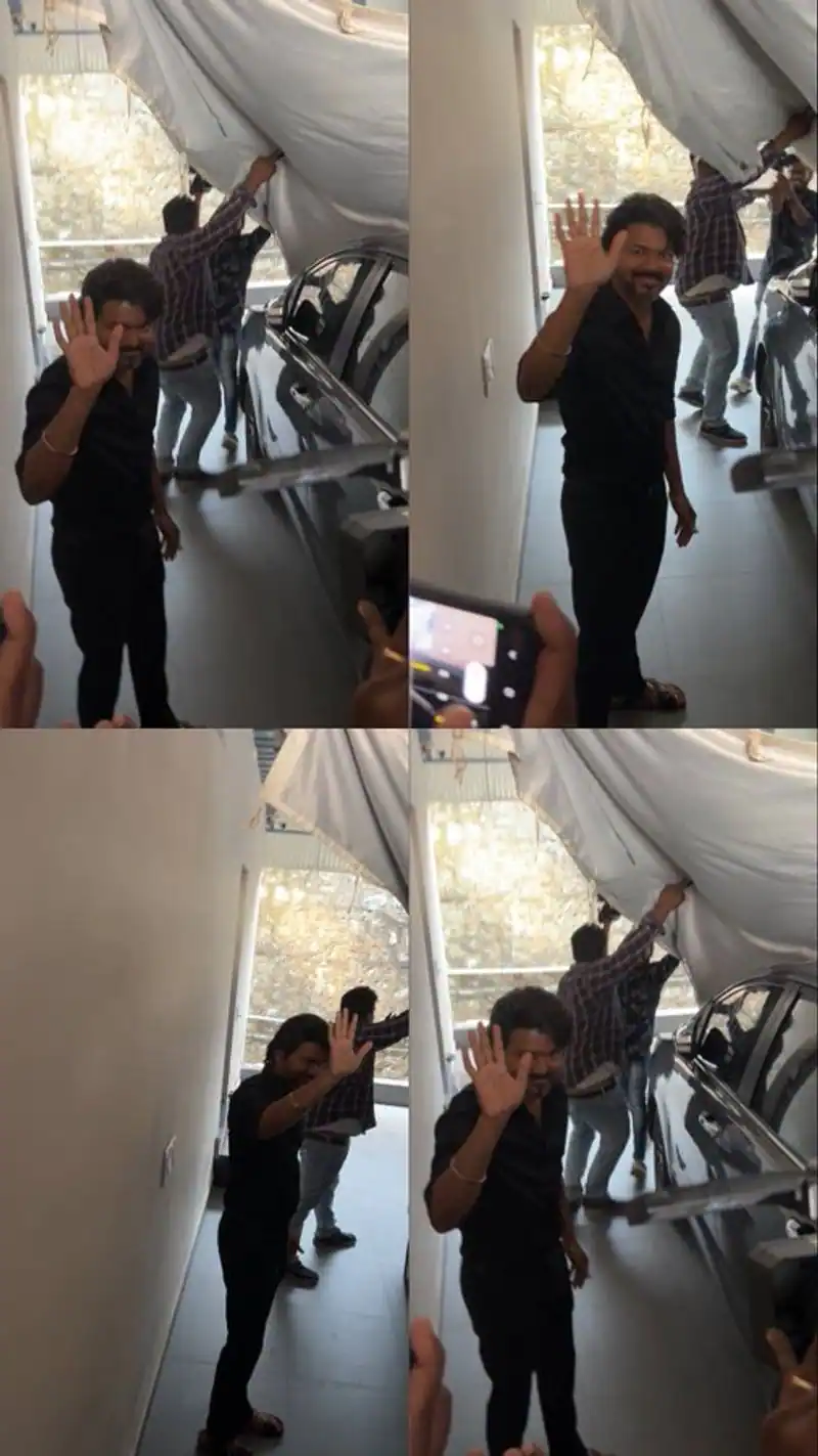 thalapathy vijay pose with physically challenged fan trolled by netizen as he pose for varisu promotion