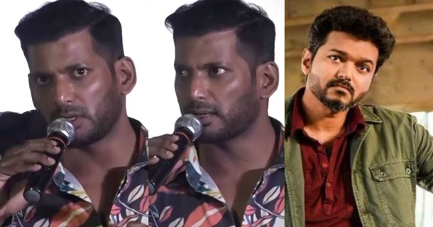 vishal got angry on fan shouting him as puratchi thalapathy video getting viral on social media