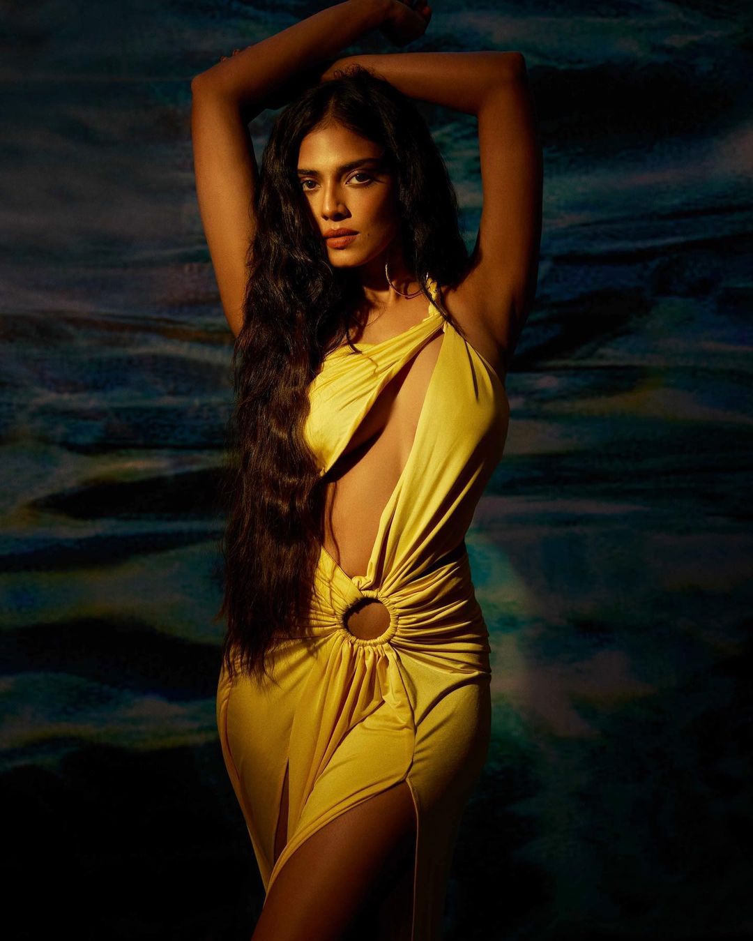 malavika mohanan hot photos in glamour yellow dress getting viral on social media