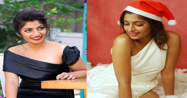 vj archana hot photos posing in hot velvet white dress
