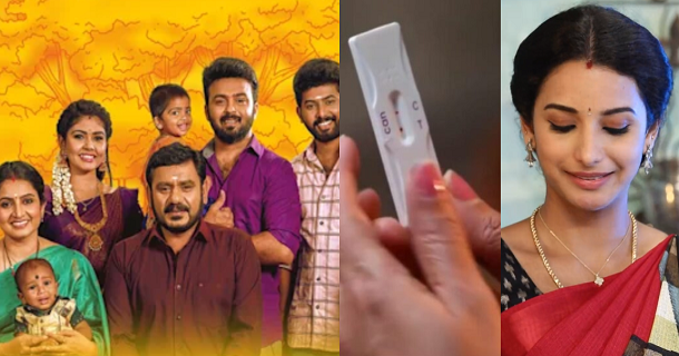 mullai character getting pregnant in pandian stores 