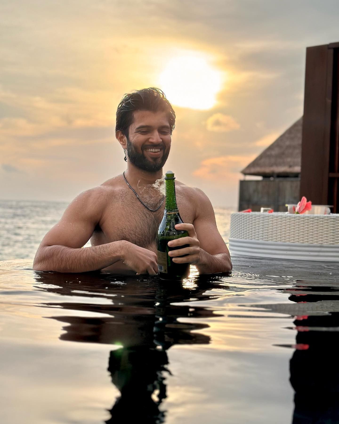 vijay devarakonda and rashmika spending vacation together in maldives photos getting viral