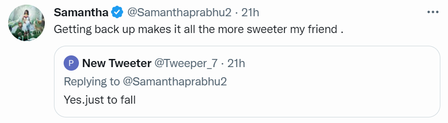 samantha bold tweet to netizen who spoke bad about women rise