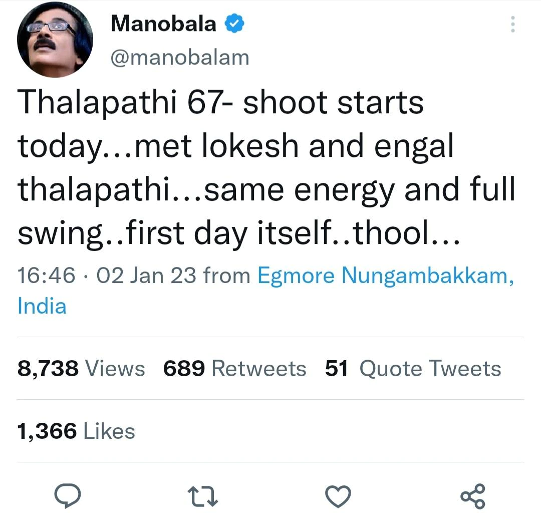 rumours spreading manobala quitted twitter his reply getting viral