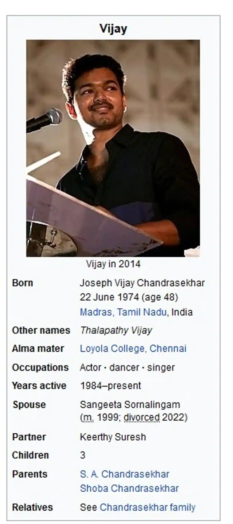 does vijay close activities with keerthy suresh is the reason for sangeetha vijay divorce photos getting viral on social media