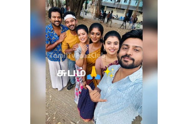 bharathi kannamma serial last day shooting photo getting viral on social media