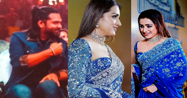 simbu and trisha avoided to sit nearby in ps 2 audio launch